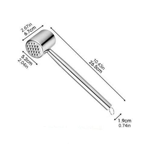 Multifunction Meat Hammer Meat Tenderizer Portable Steak Pork Tools Two Sides Loose Stainless Steel Hammer Kitchen Cooking Tools - A Multifunction Meat Hammer Meat Tenderizer Portable Steak Pork Tools Two Sides Loose Stainless Steel Hammer Kitchen Cooking Tools - A