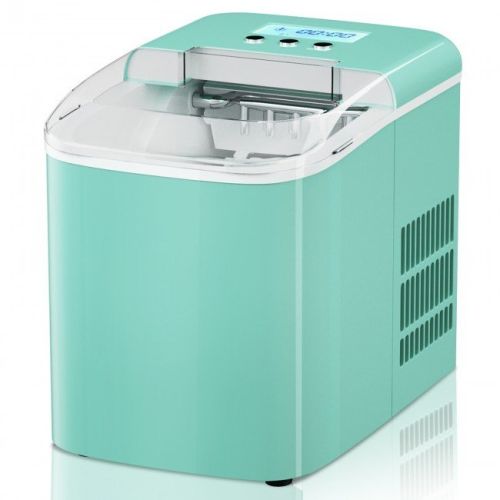 26 lbs Countertop LCD Display Ice Maker with Ice Scoop - green 26 lbs Countertop LCD Display Ice Maker with Ice Scoop - green