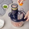 Bear Electric Meat Chopper QSJ-B03R2 Intelligent control automatic cleaning 2L - Black - Glass